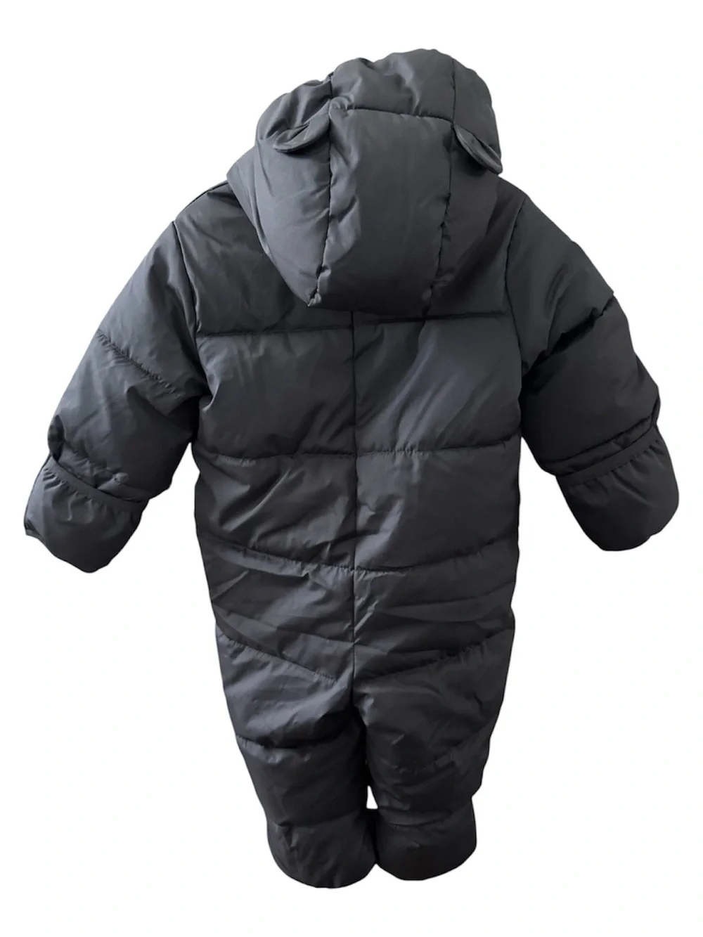 GAP Dark Grey Quilted Hooded One-Piece Puffer Snow Suit